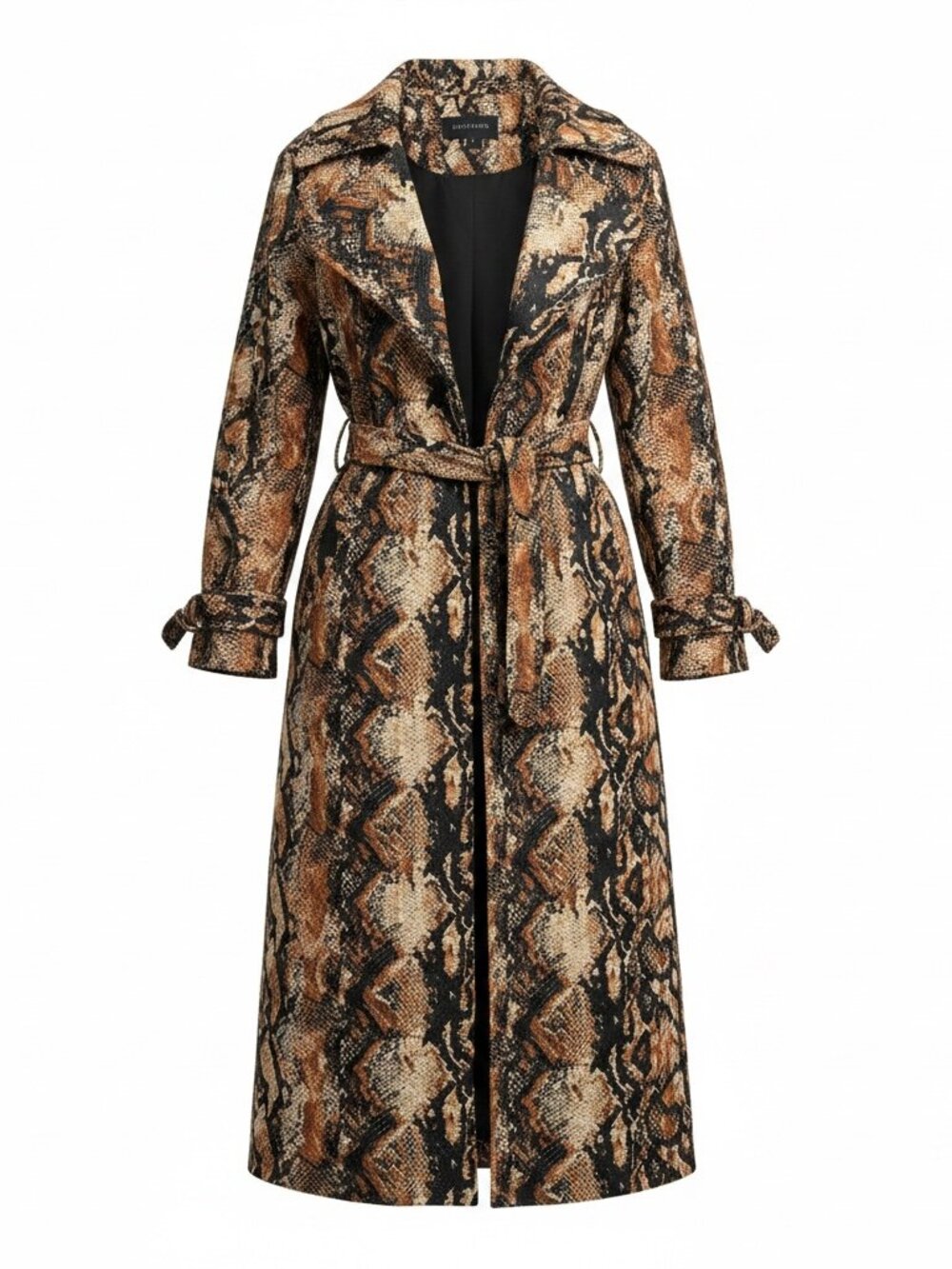 Alice & Olivia Snakeskin Trench Coat